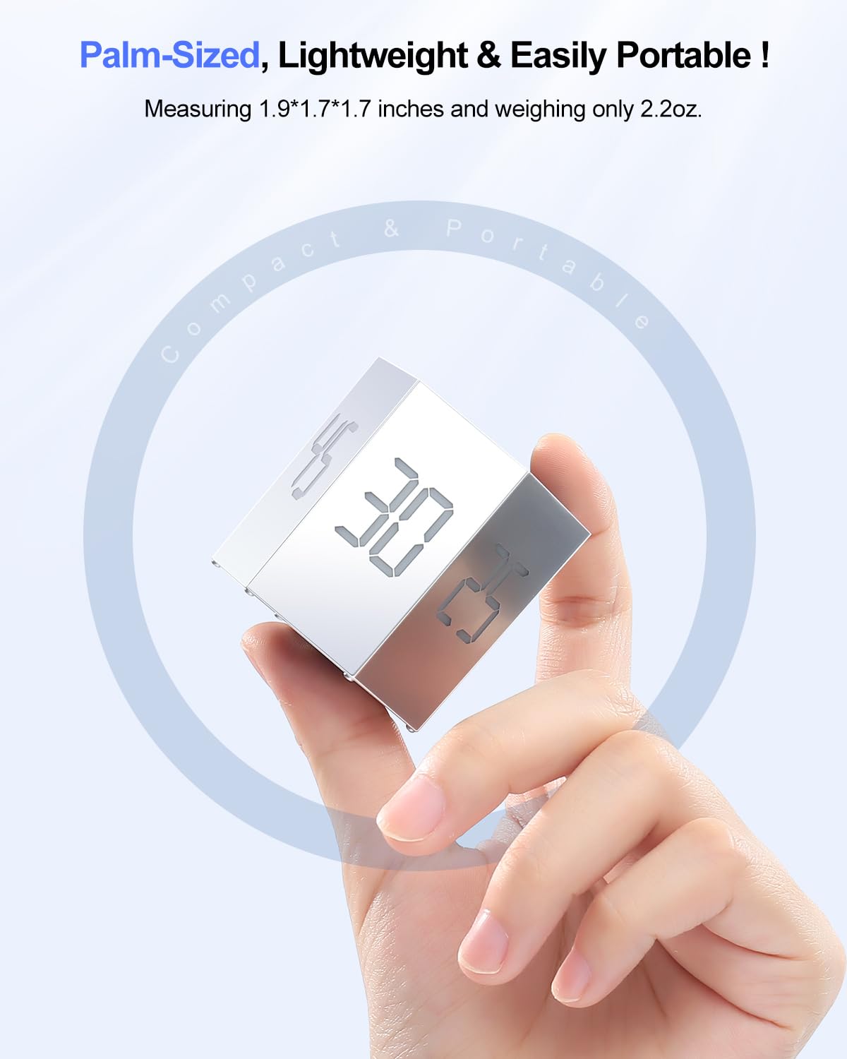 Ticktime cubo Pomodoro modo silencioso y alerta ajustable