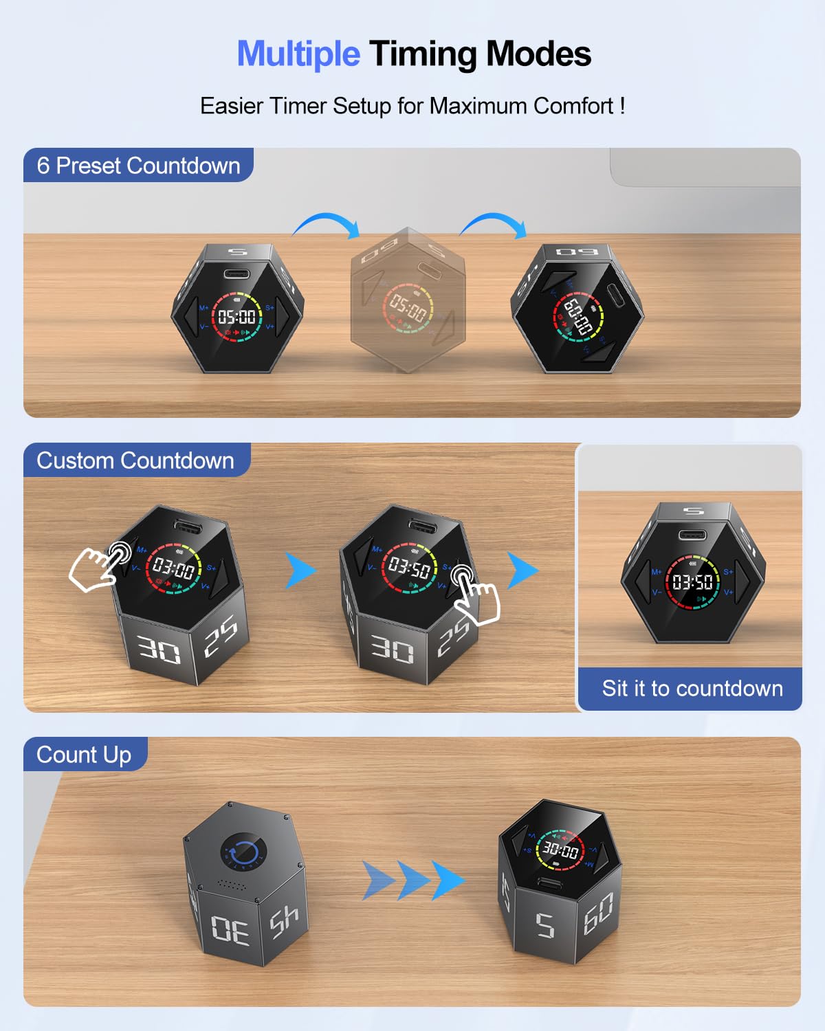 Ticktime tamaño diminuto ideal para bolsos y escritorios