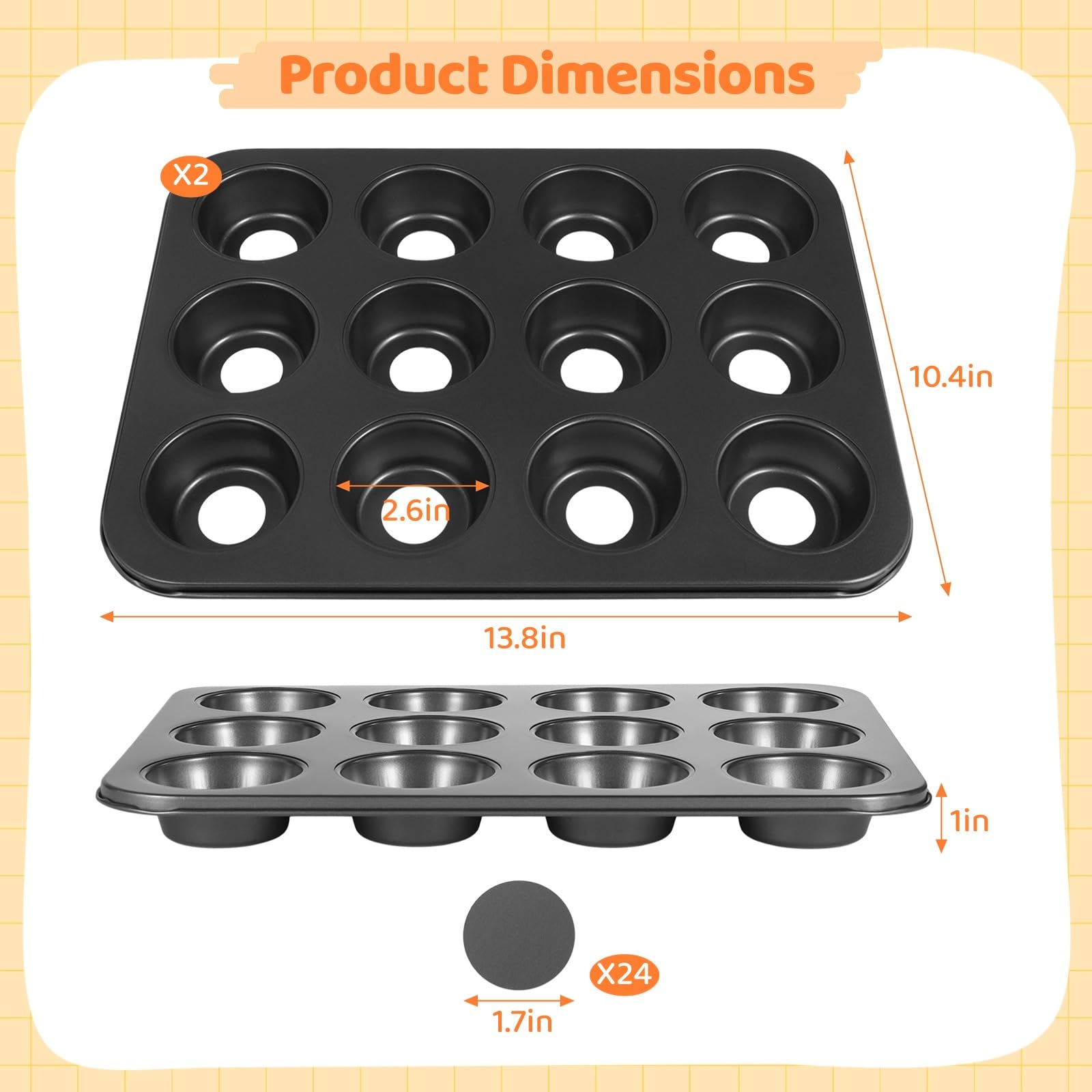 Tideme bandejas mini sándwich para dulces en 12 cavidades