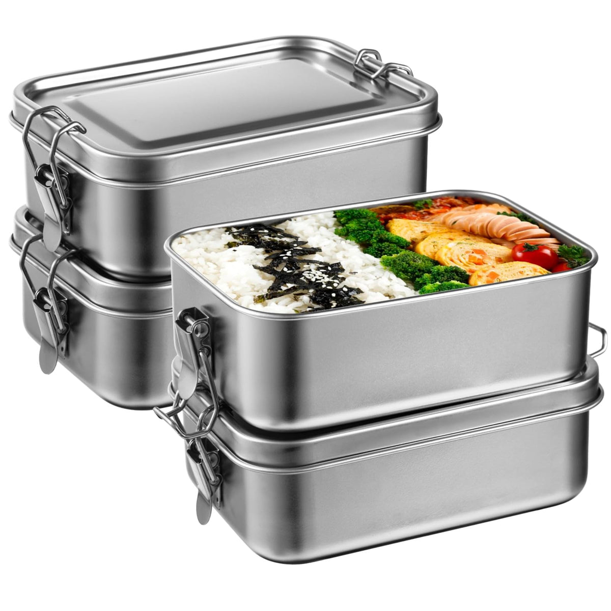 Tideme caja-almuerzo-acero-inoxidable-850ml, ideal para llevar comidas frescas.