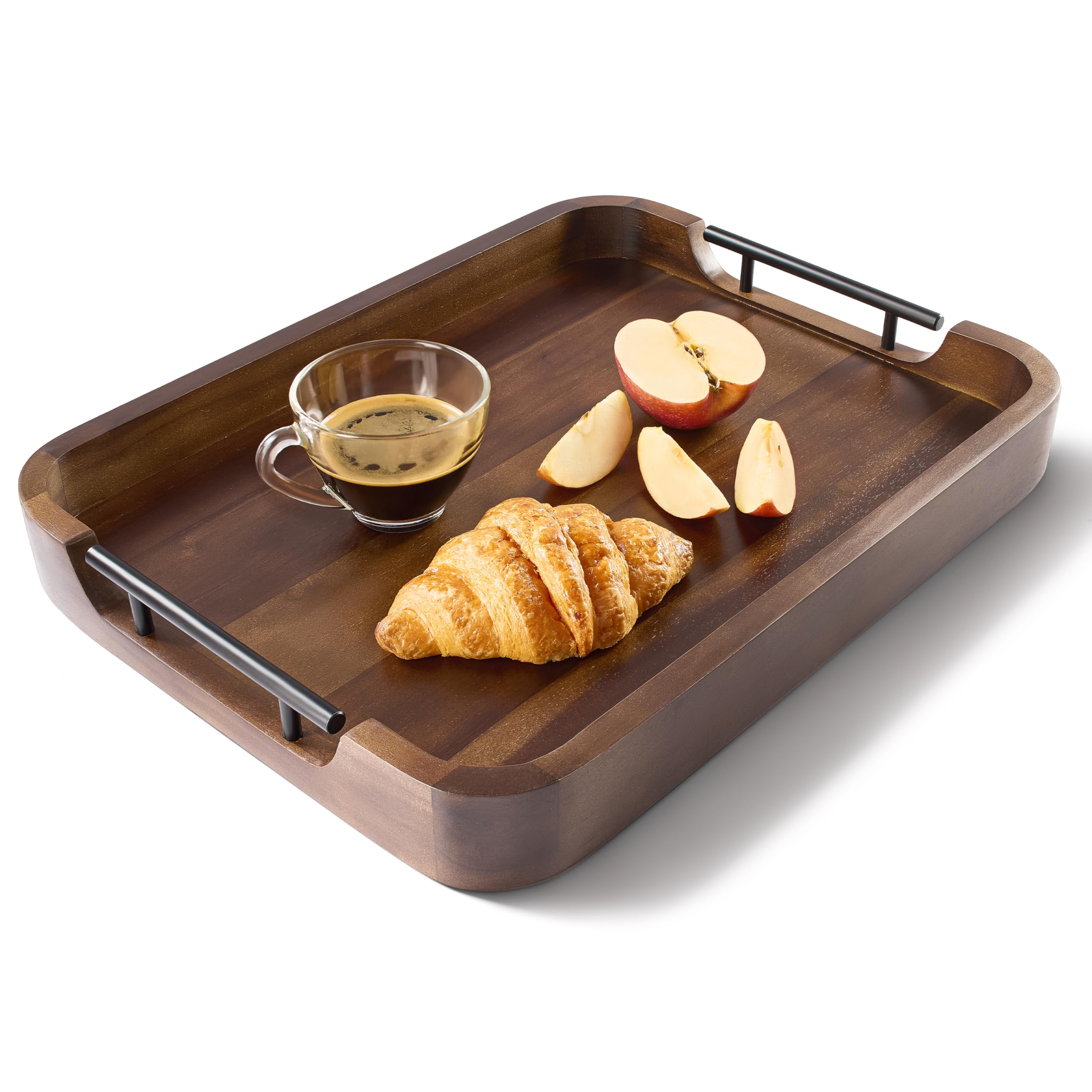 Tidita bandeja para otoman rectangular 17x13, ideal para servir desayunos.