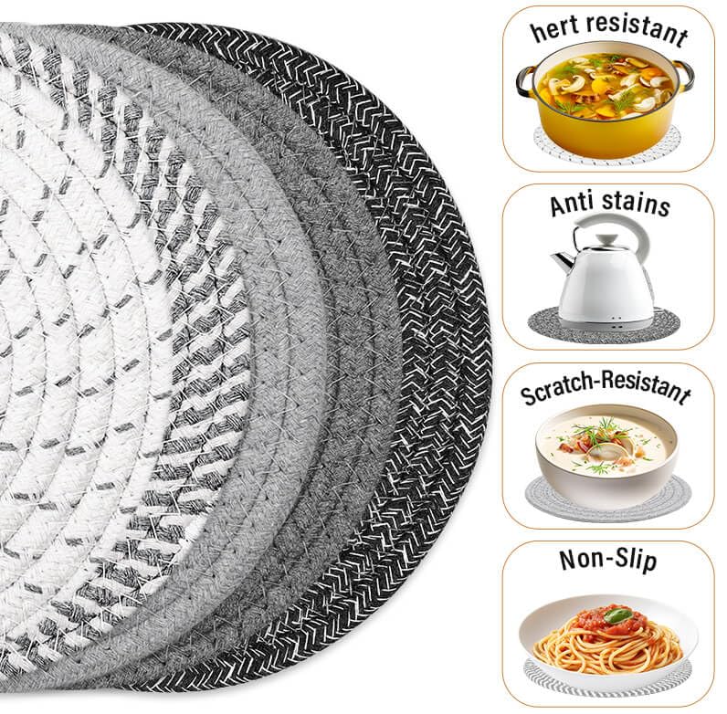 Tidponra salvamanteles trivet protege superficies contra calor y rayaduras