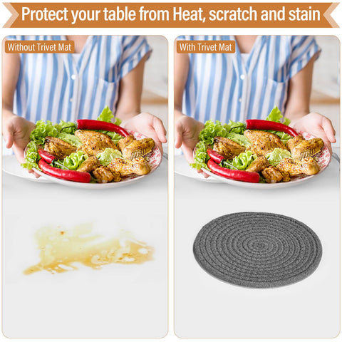 Tidponra trivet uso múltiple para platos, ollas y decoración de mesa