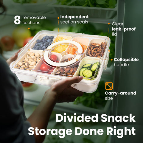 Tidy Club Snackle Box como organizador multifuncional para casa u oficina.
