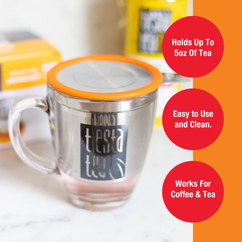 Mezclas estacionales Tiesta Tea Brewbasket para experiencias aromáticas constantes.