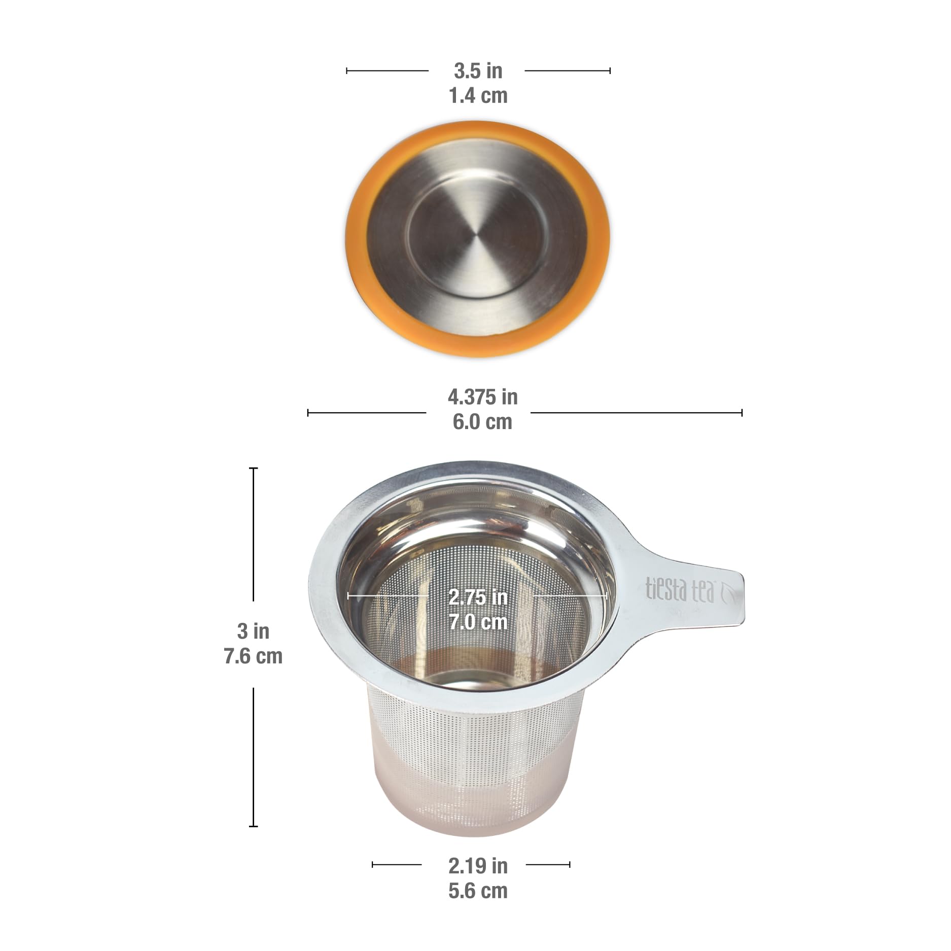 Para taza o vaso Tiesta Tea Brewbasket, compatible con distintas vajillas.
