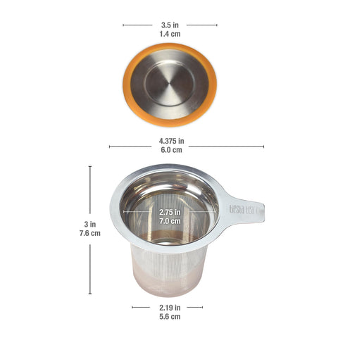 Para taza o vaso Tiesta Tea Brewbasket, compatible con distintas vajillas.