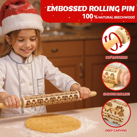 Rodillo embosado de Tietoc con manejo ergonómico para uso cómodo.