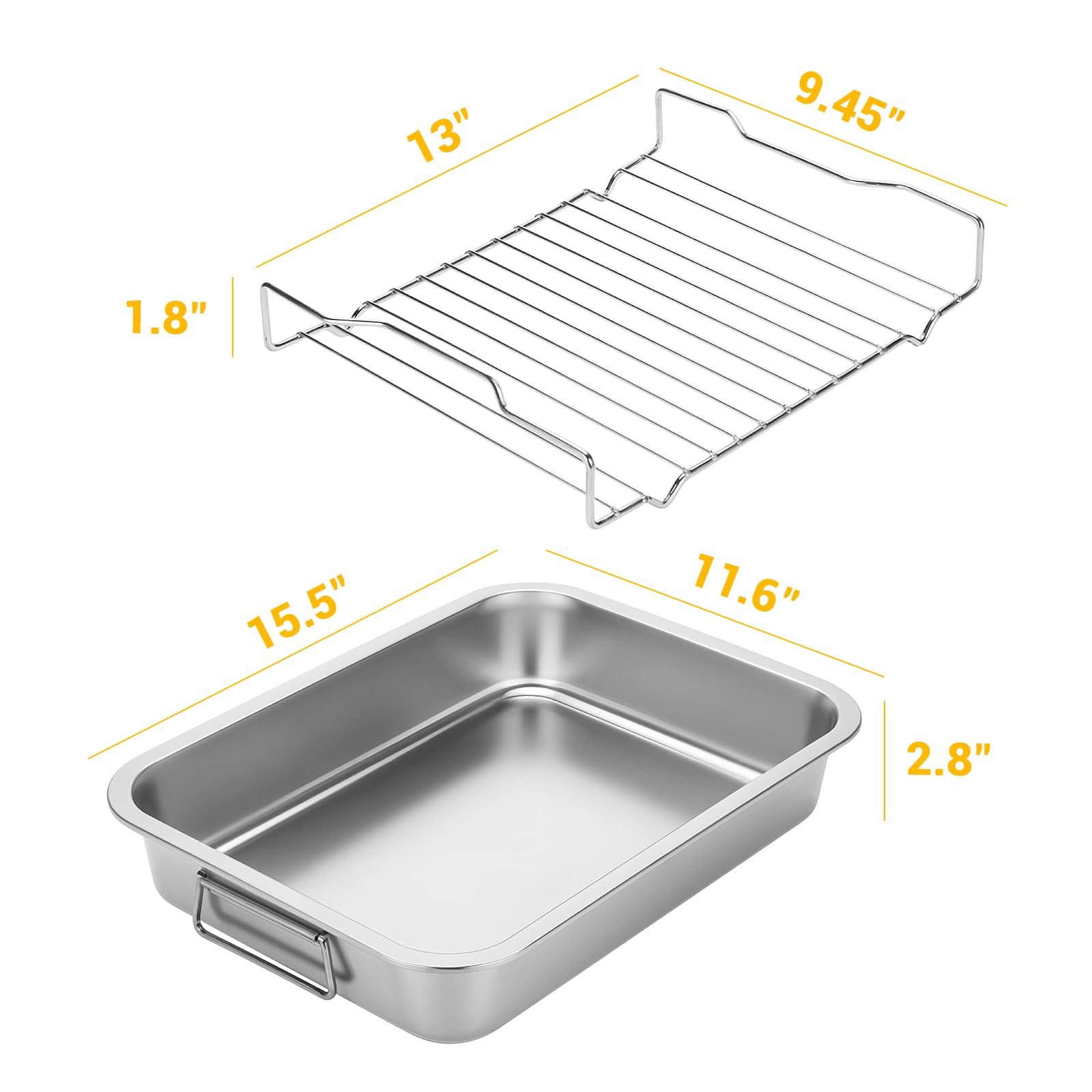Tifanso rejilla para cocción elevando los alimentos para cocción uniforme.