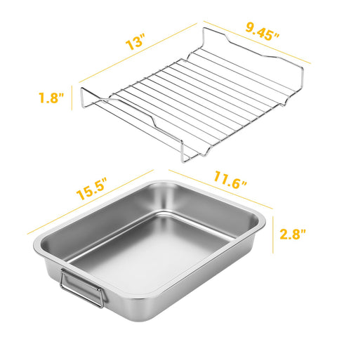 Tifanso rejilla para cocción elevando los alimentos para cocción uniforme.