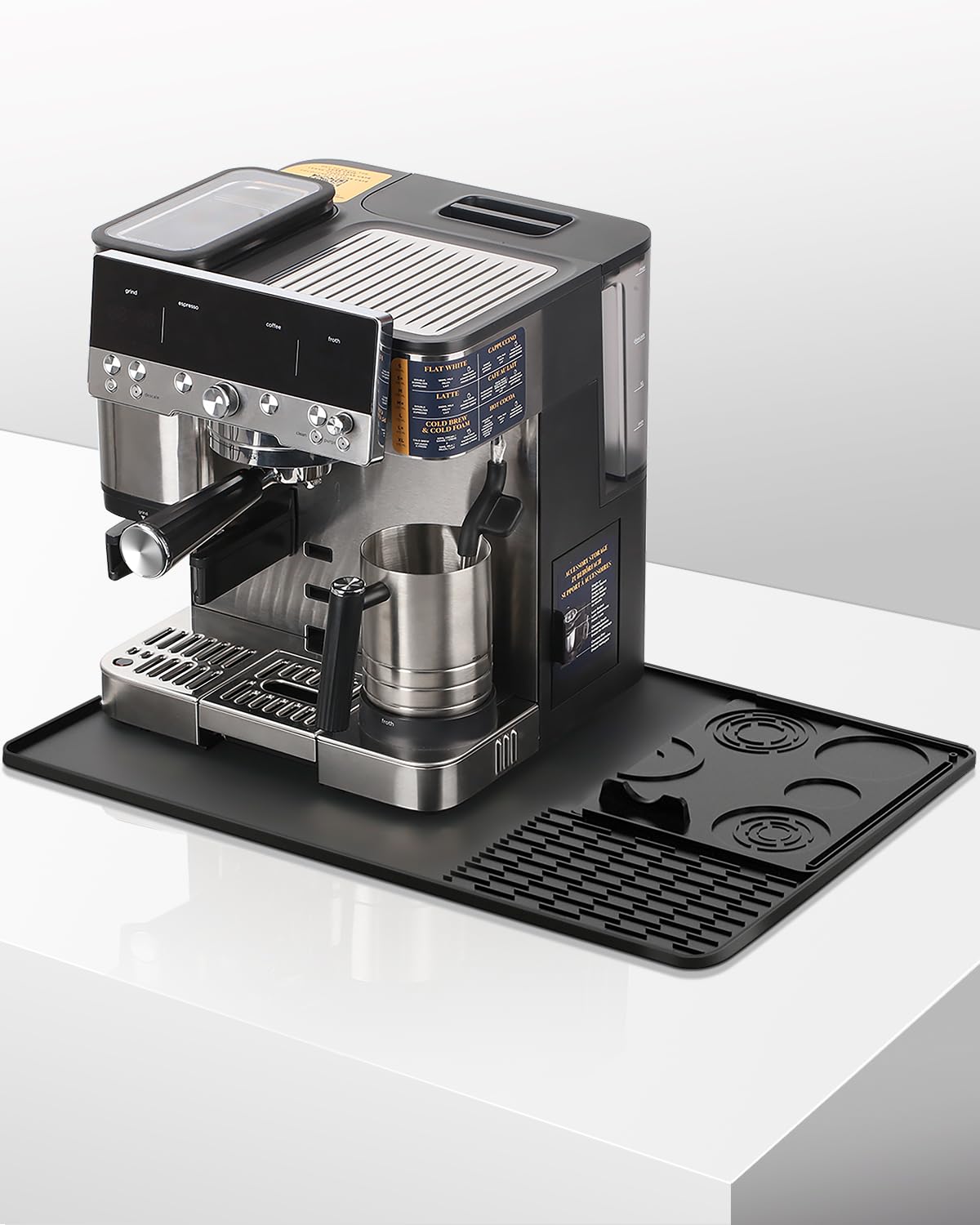 Estera de silicona Tiga para estación de café Ninja Luxe ES601/ES701 con protección contra derrames.