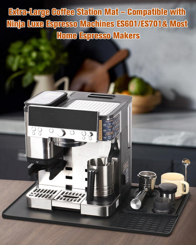 Protección de superficie para cafetera Breville Barista Express, estable y antideslizante.