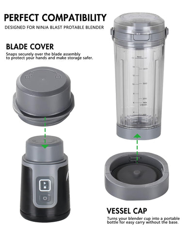 Tiga tapa de vaso Ninja Blast BC100/BC151, ideal para transportar bebidas sin la base.