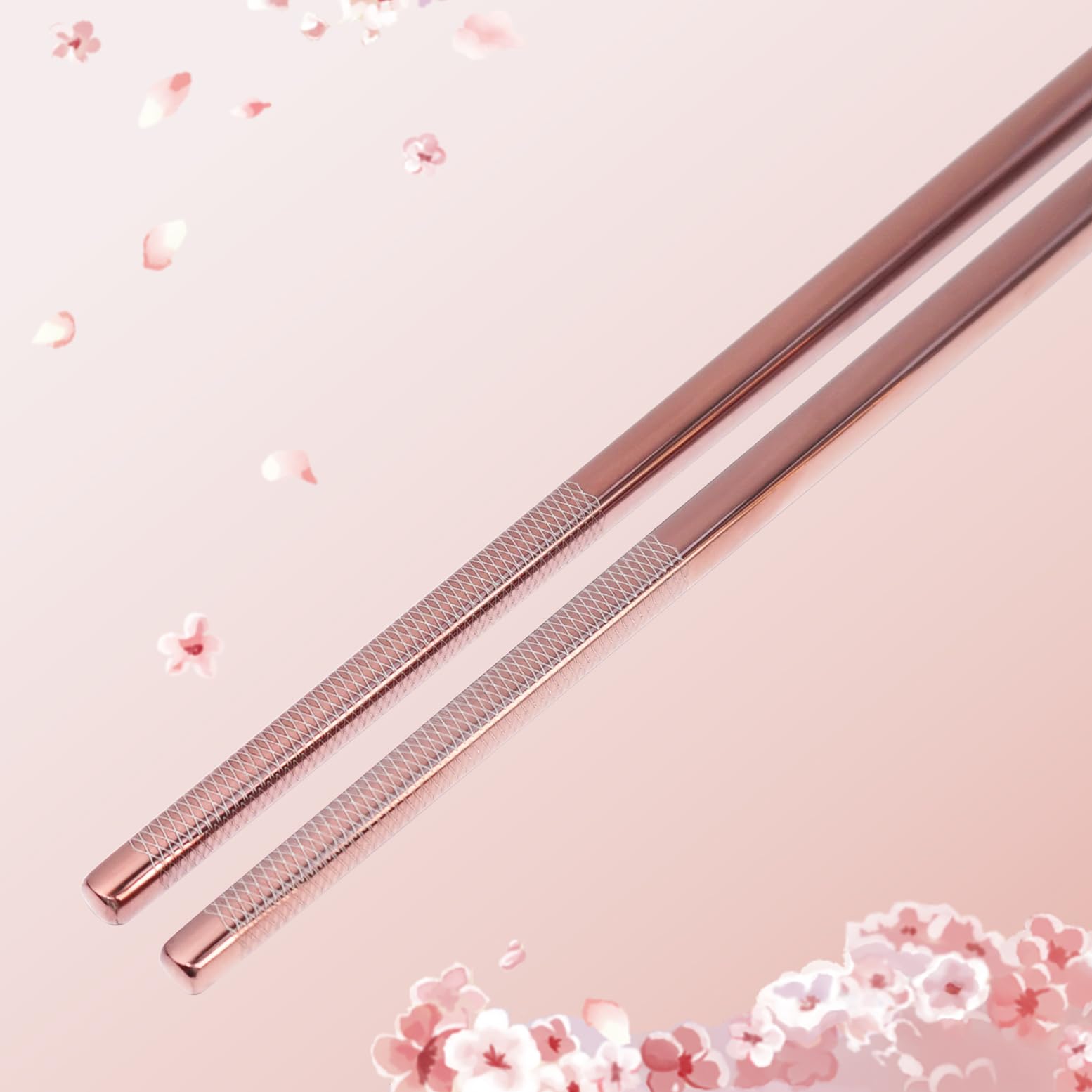 TIICOO palillos cuadrados anti-rodamiento para mejor agarre en sushi y ramen.