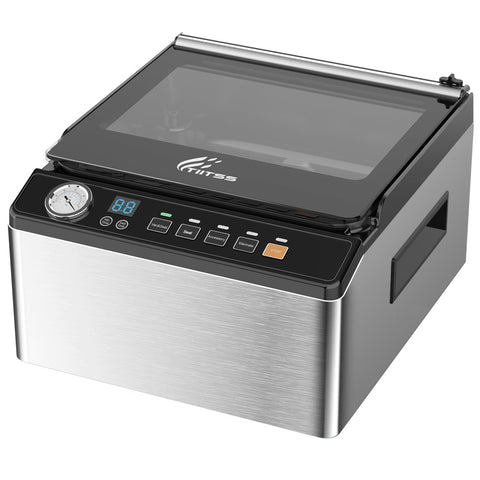Selladora Tiitss de vacío en encimera muestra rendimiento rápido para frescura.
