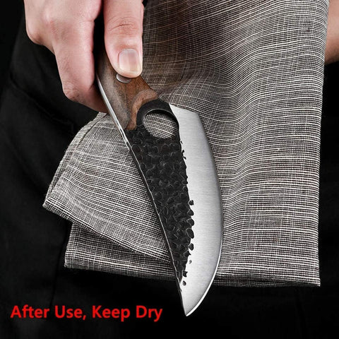 Cuchillo Huusk Viking de TIJERAS, apto para cocina y camping al aire libre