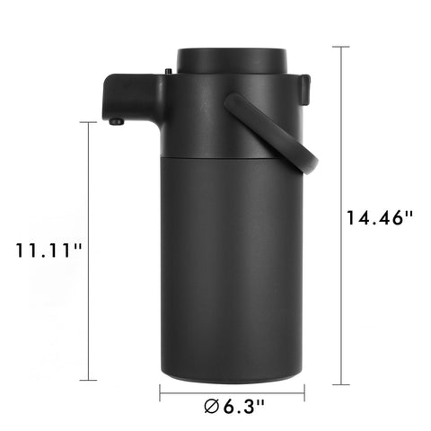 Tiken Airpot, tapa desmontable para limpieza fácil
