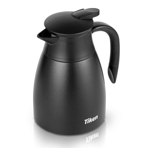 Cafetera térmica Tiken, capacidad 34oz, ideal para reuniones matutinas.