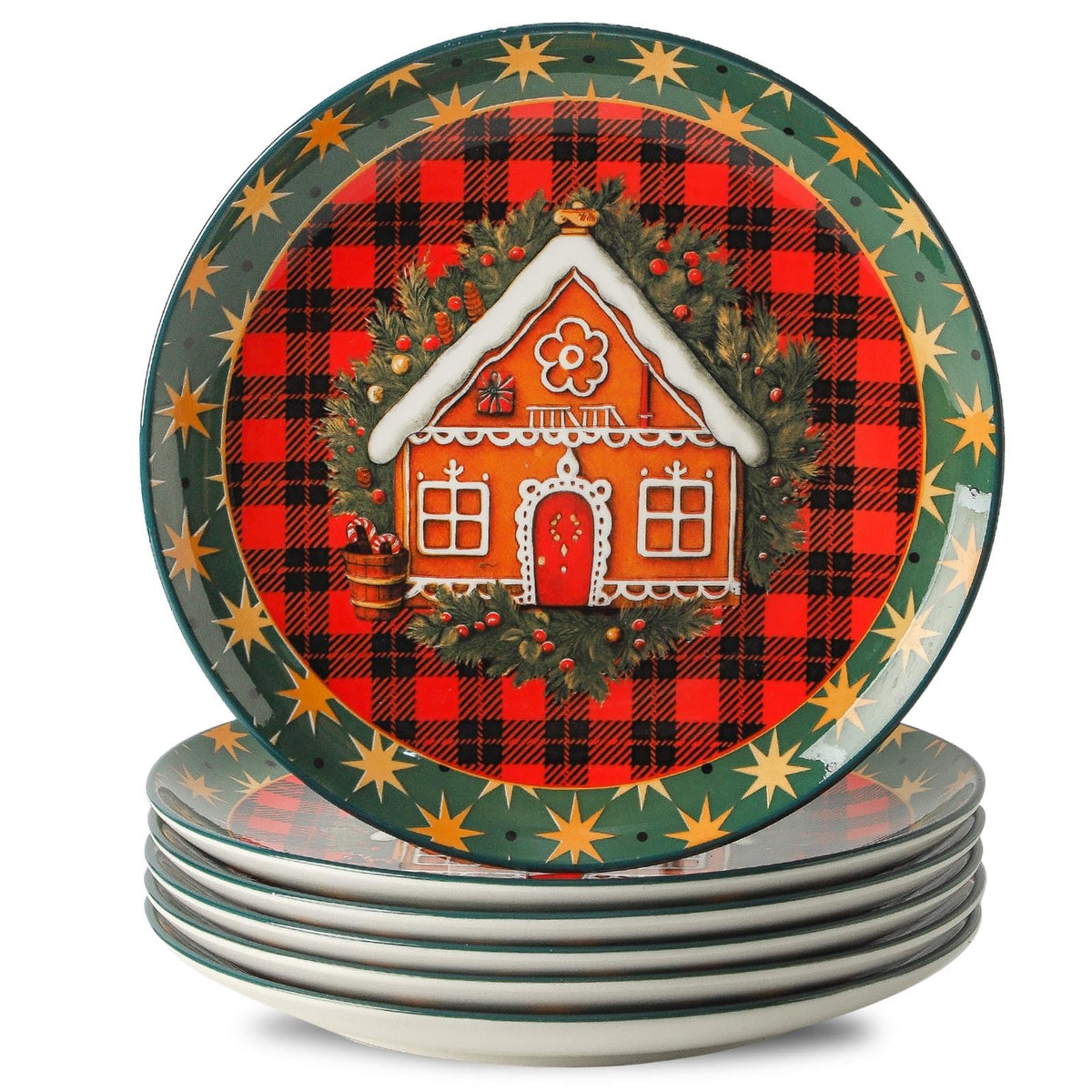 Tikooere plato de cena cerámico de 10 pulgadas, ideal para porciones grandes y presentaciones.