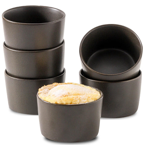 Tikooere ramequines 6 oz, aptos para horno, porciones perfectas para creme brulee