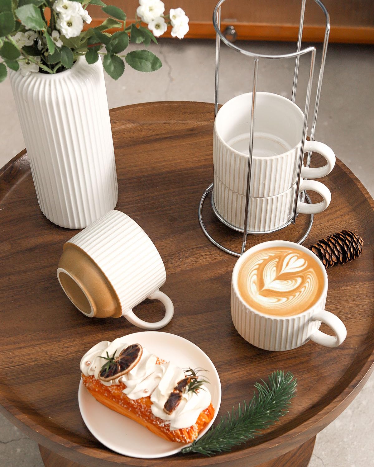 Tikooere taza de cerámica para café, capuchino y té