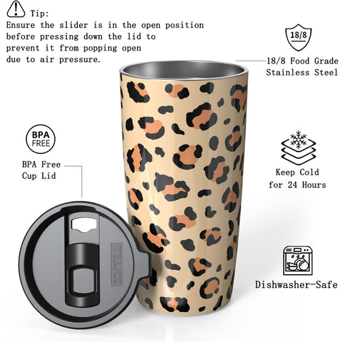 TILUCK tumbler 20oz lavado fácil para una limpieza sin esfuerzo.