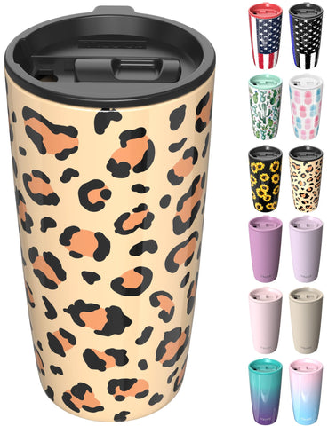 TILUCK 20oz tumbler con tapa de presión para beber con una mano al caminar.