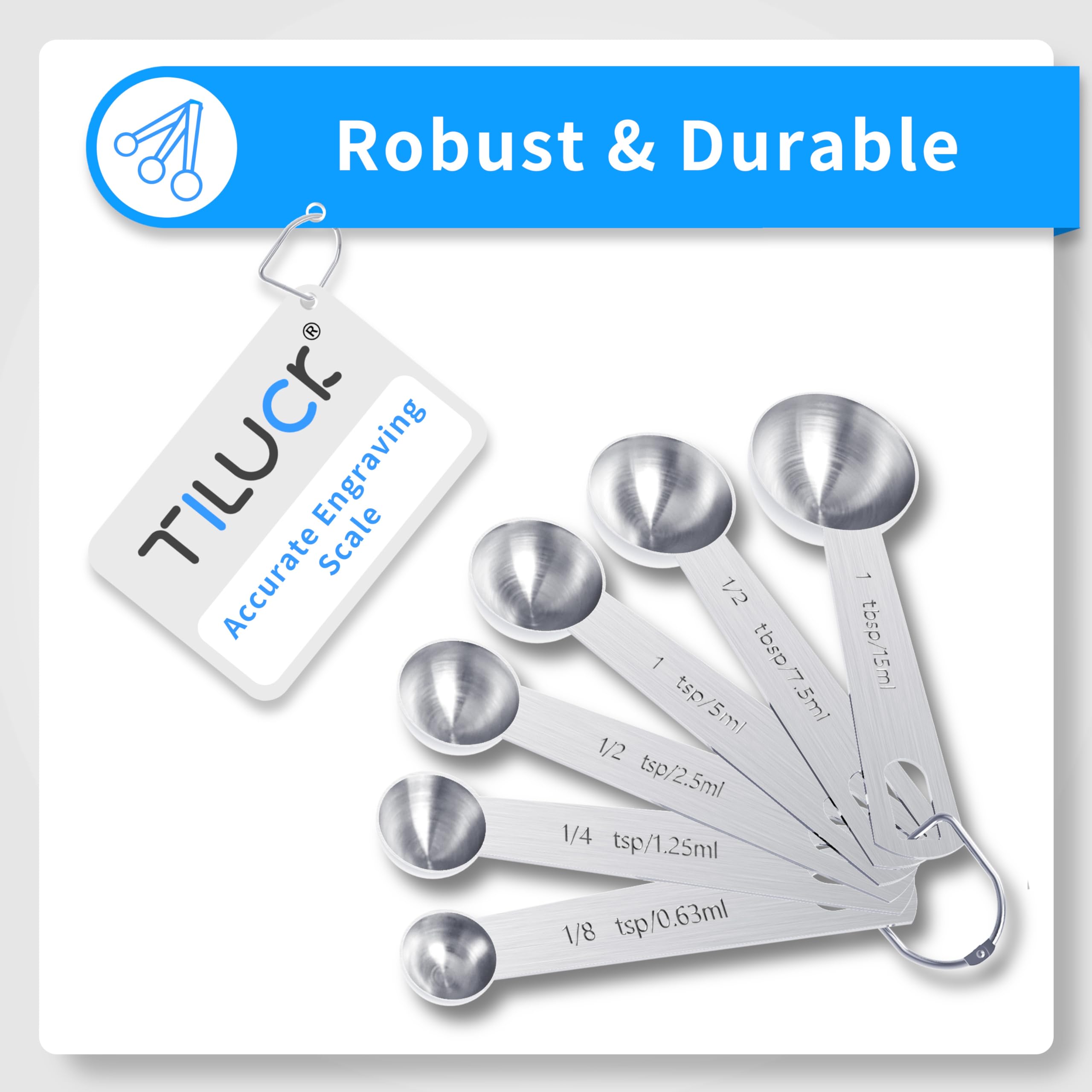 TILUCK acero inoxidable, limpieza fácil y apto para lavavajillas.