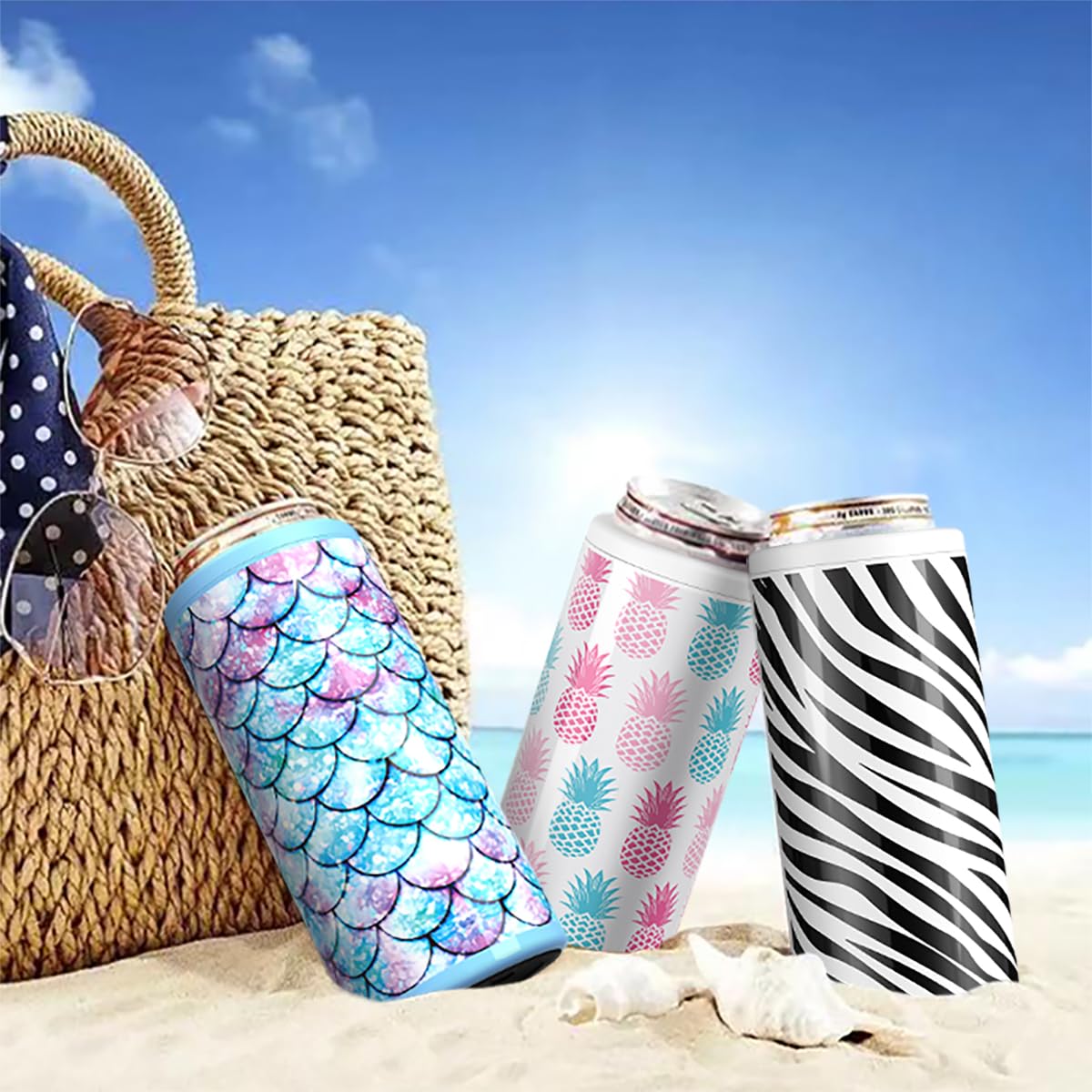 TILUCK compatible con latas slim de 12 oz para mayor versatilidad.