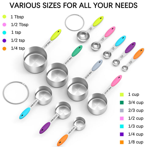 TILUCK diseño apilable para almacenar fácilmente las tazas y cucharas.