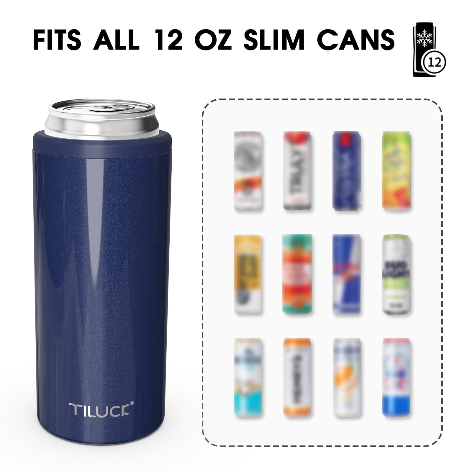 Enfriador TILUCK sin BPA, acabado pulido y duradero para fiestas.