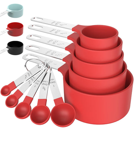 TILUCK juego de tazas medidas apilables para ahorrar espacio en la cocina