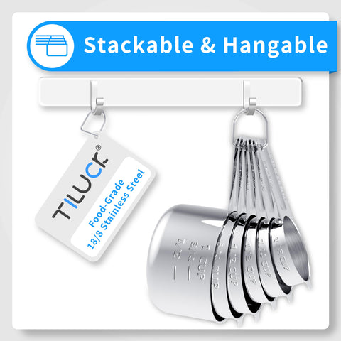 TILUCK medidores apilables para ahorrar espacio en la cocina.