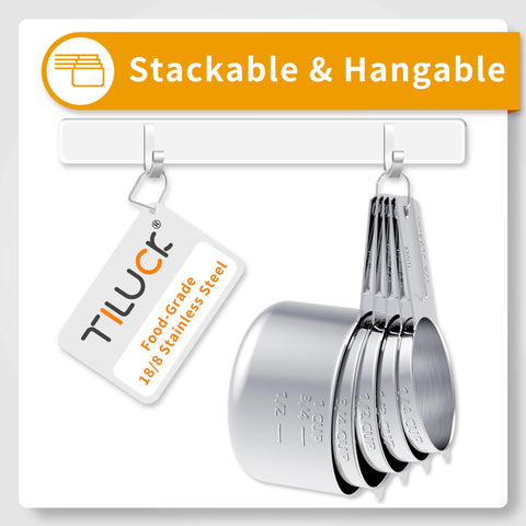 Tazas TILUCK con tallas grabadas para medir sin dudas.