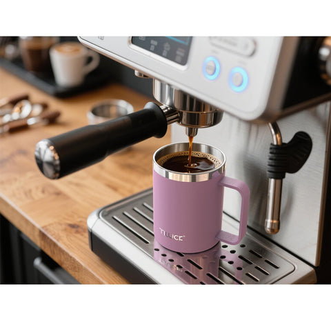 TILUCK taza con mango ergonómico, cómodo de sostener durante todo el día.