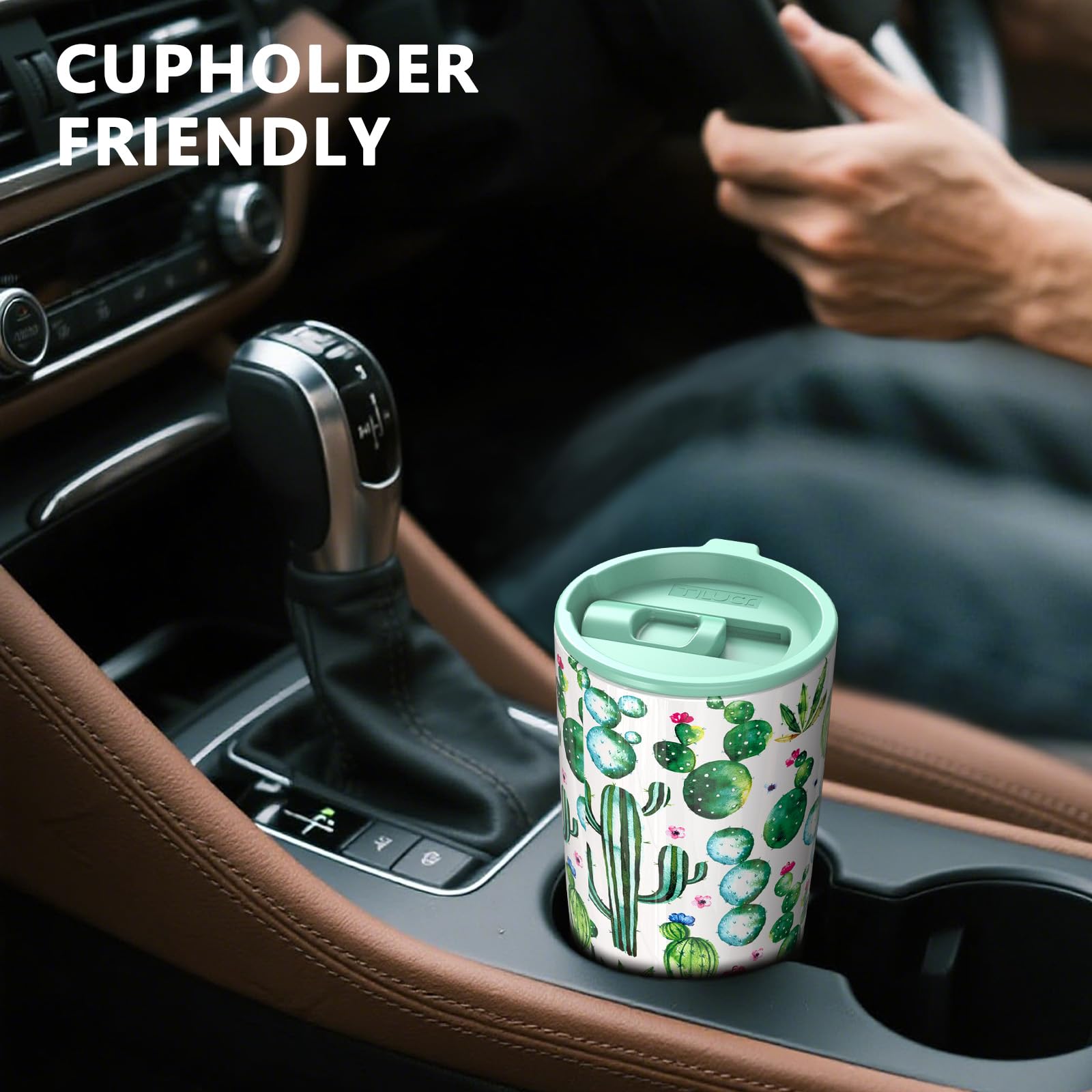 TILUCK Taza 20 oz libre de BPA; diseño seguro para beber