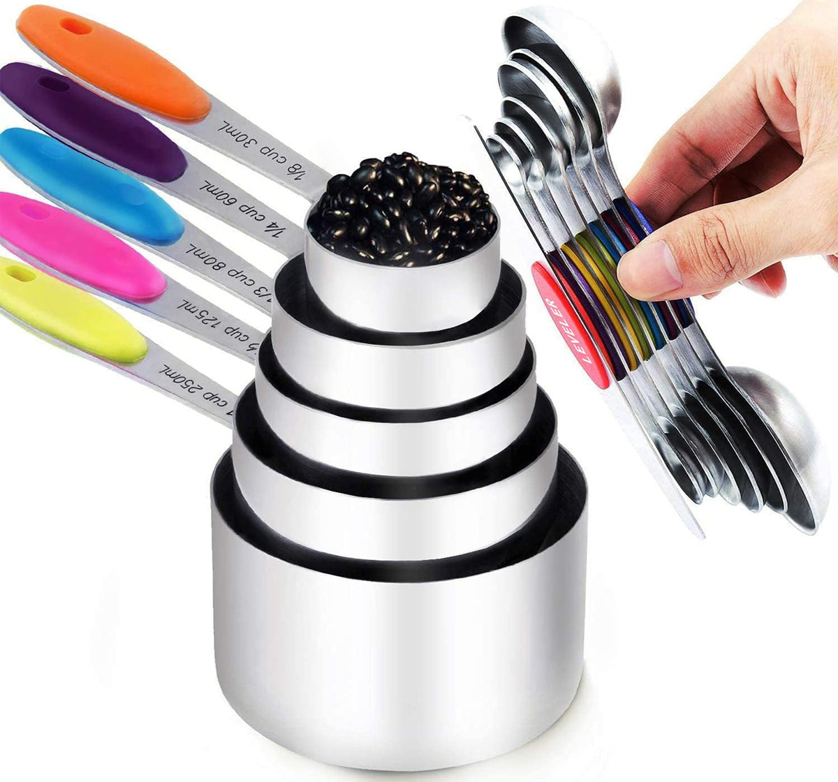 TILUCK, taza medidora de 1 taza para medir ingredientes con precisión.