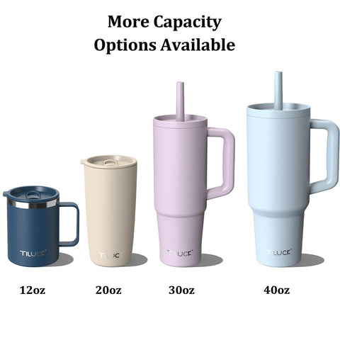 Vaso TILUCK 20 onzas libre de BPA y acero inoxidable de grado alimentario.