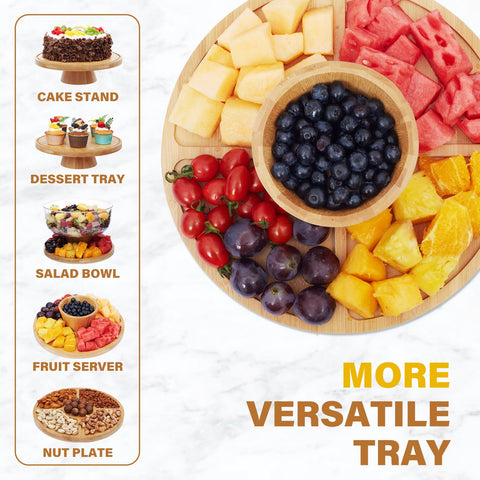 Timboops Home plato multifuncional para ensaladas y frutas en la mesa.