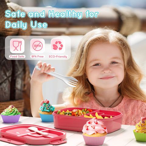 TIME4DEALS Bento Box sin BPA, seguro para uso diario.