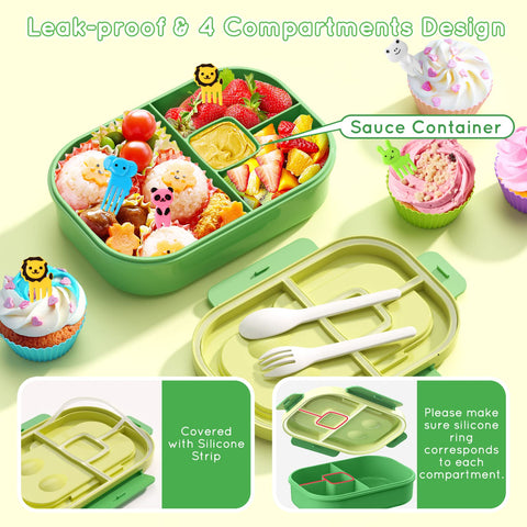 TIME4DEALS caja-almuerzo bento libre de BPA para seguridad diaria