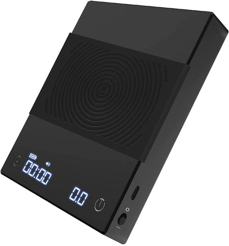 TIMEMORE Balanza Basic 2.0 con pantalla LED para lecturas claras durante la preparación del café.
