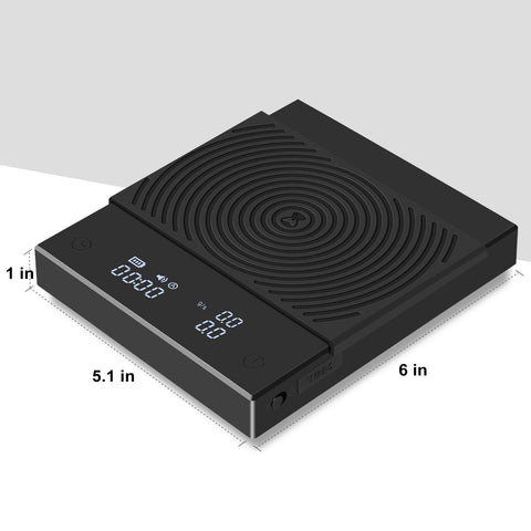 TIMEMORE Báscula 2.0, uso en cocina para líquidos y porciones precisas.