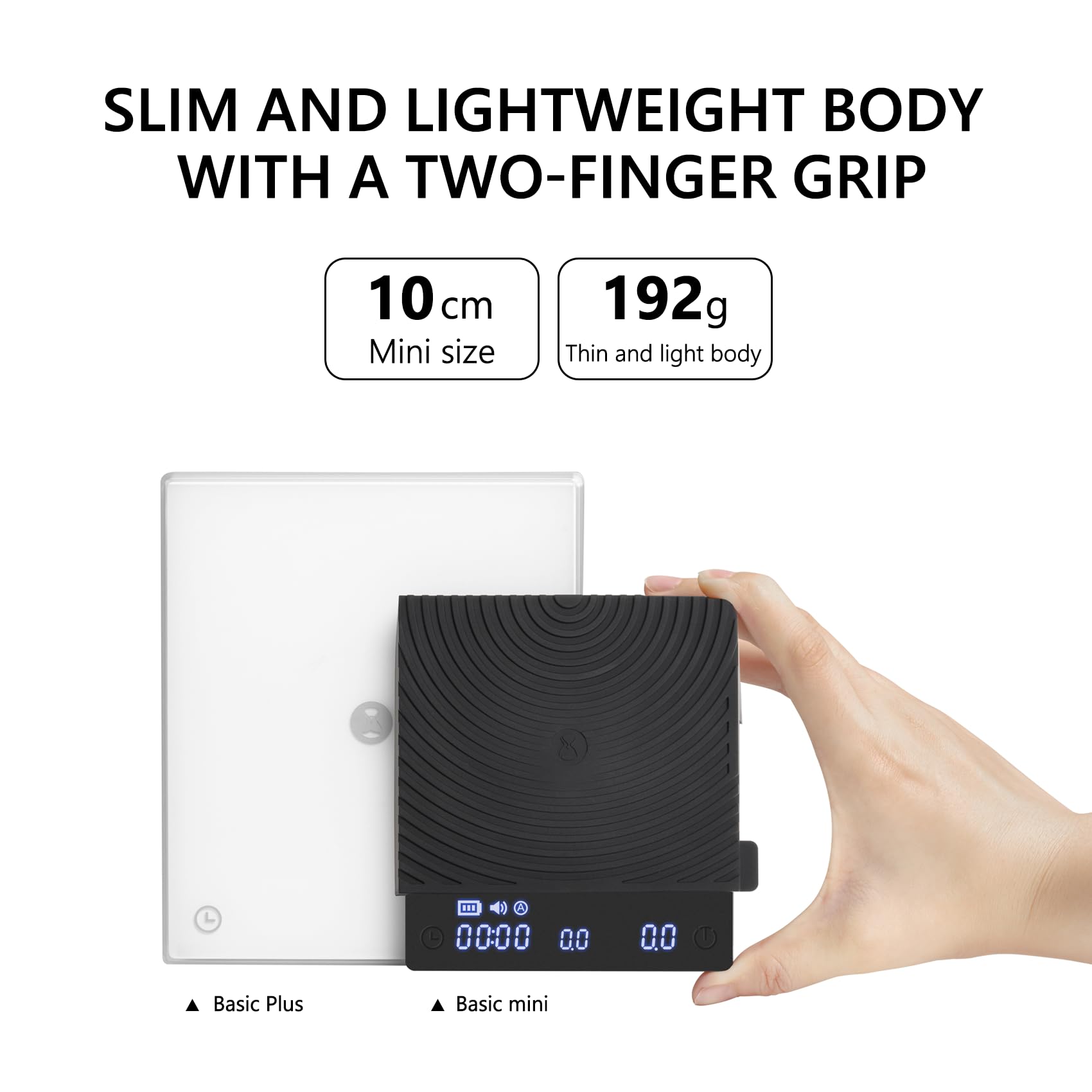 TIMEMORE Básico Mini con sensor de alta precisión para porciones constantes.