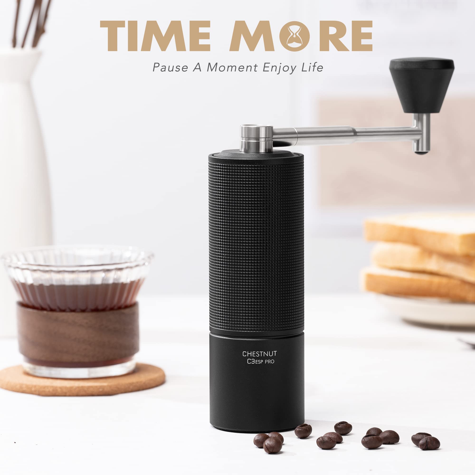 Diseño compacto y portátil TIMEMORE C3 ESP PRO para viajar