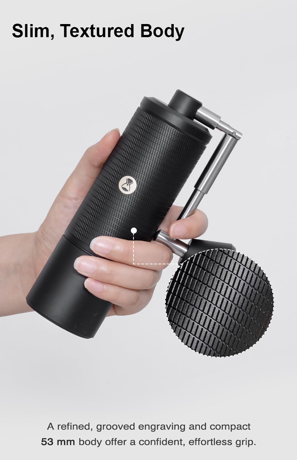Manivela suave de TIMEMORE C5 Pro, giro cómodo y controlado