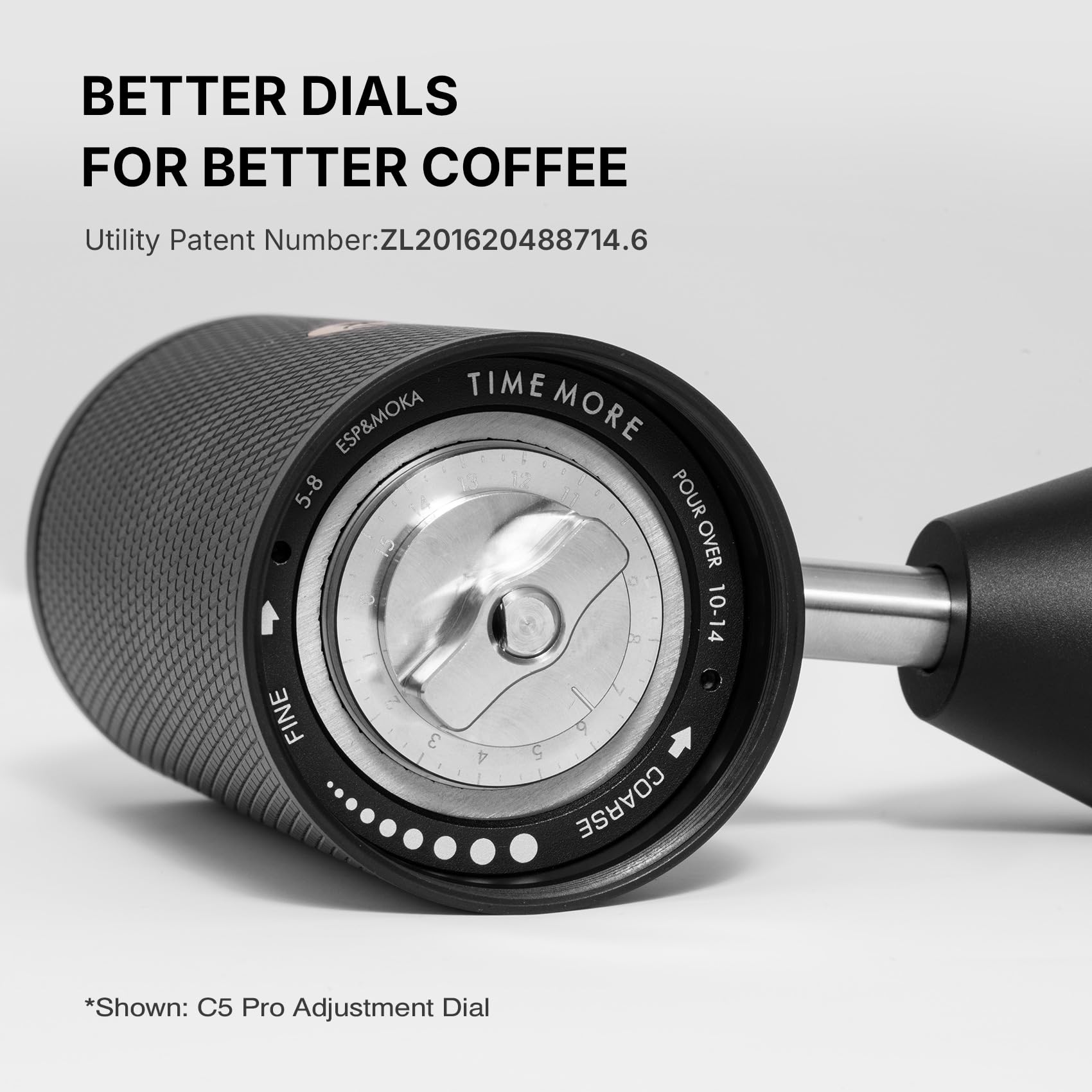 TIMEMORE C5 Pro, desmontaje sencillo para limpieza y mantenimiento.