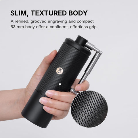 TIMEMORE C5 Pro, limpieza fácil con cepillo incluido para uso rápido.