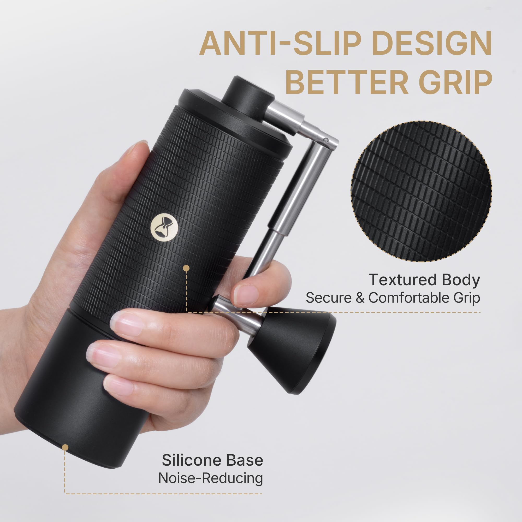 Timemore C5 ESP PRO: ajuste de 0,015 mm para reproducibilidad entre métodos.