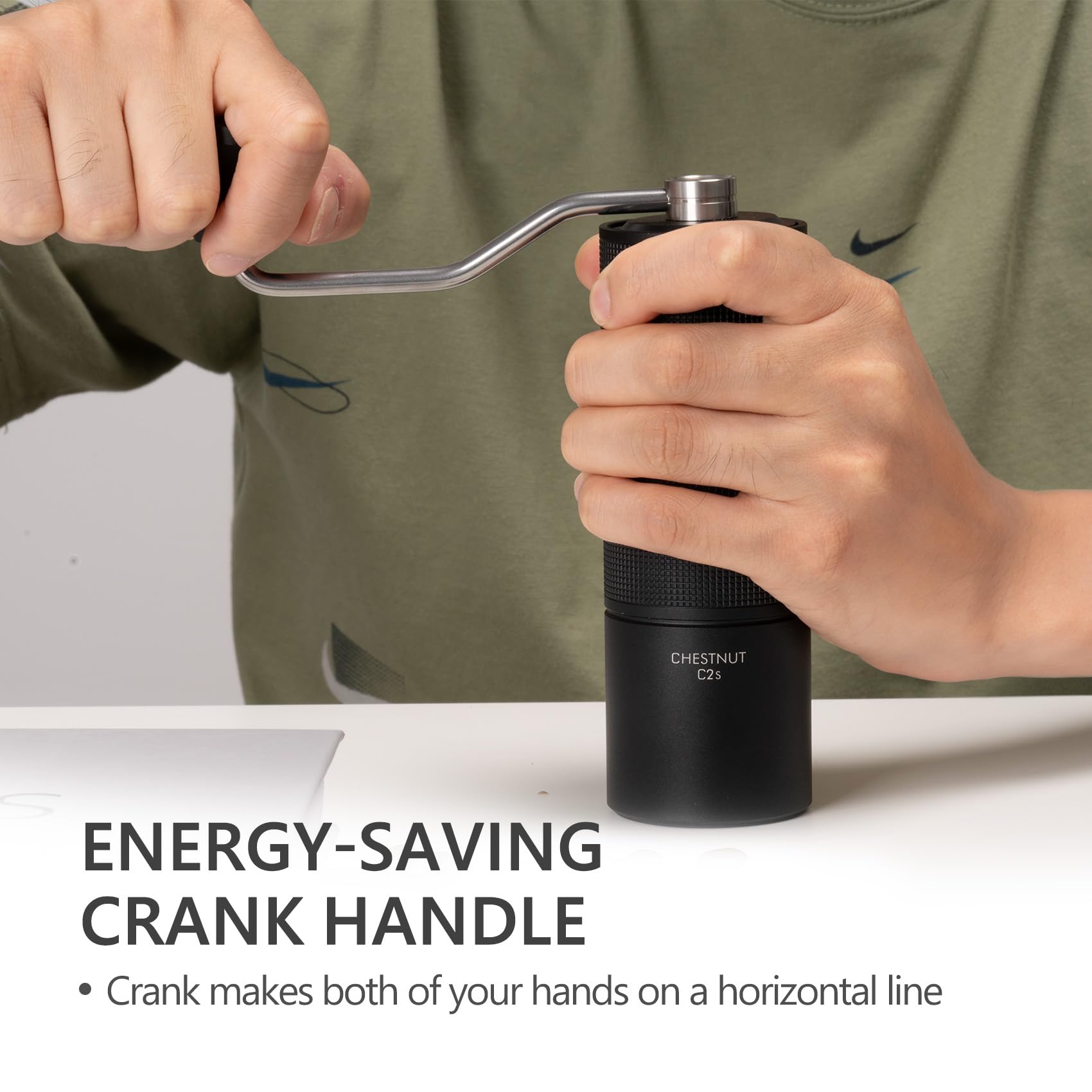 TIMEMORE Chestnut C2S mango ergonómico para uso con una mano